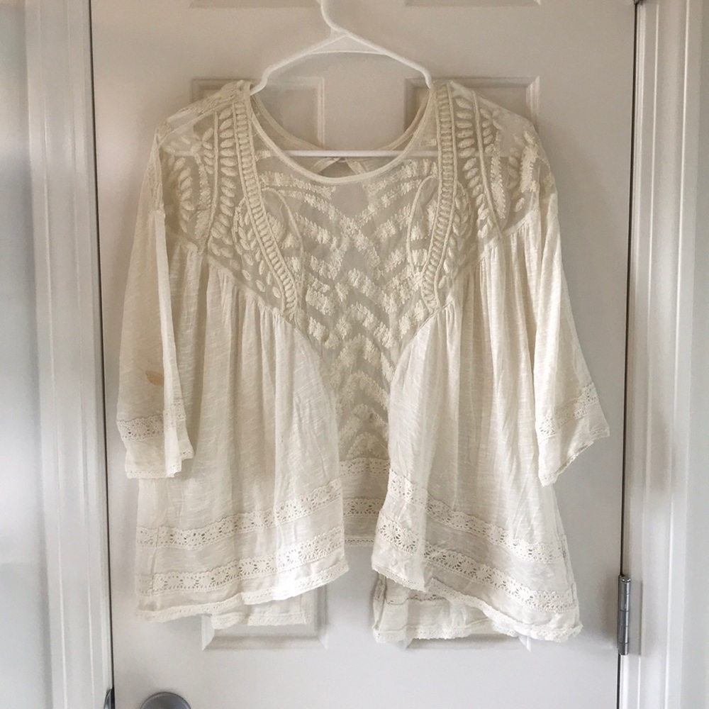 Embroidered open top